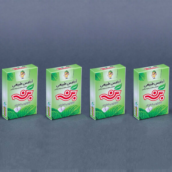 علكة بَن الطبيعية- بنكهة النعناع البري- 4 علب کرتونیة في کل منها 15 قطعة